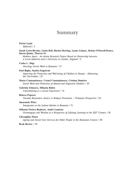 Revista de Asistenţă Socială. Anul XVI, Nr. 3/2017