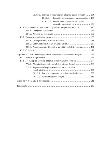 Integrarea curriculară şi dezvoltarea capacităţilor cognitive