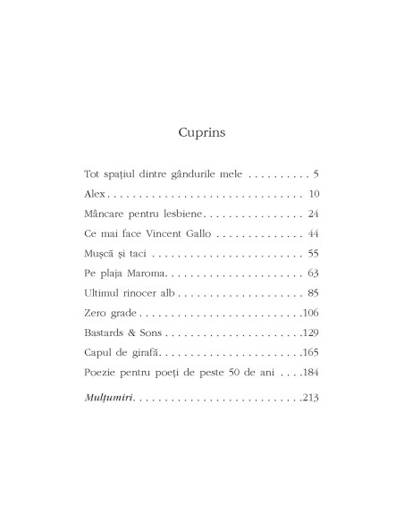 Tot spaţiul dintre gândurile mele