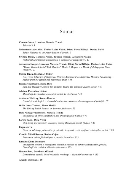 Revista de Asistenţă Socială. Anul XVII, Nr. 1/2018