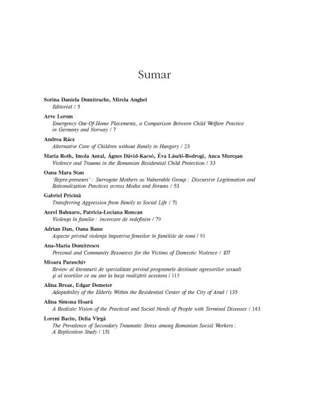 Revista de asistenţă socială. Anul XVII, Nr. 3/2018
