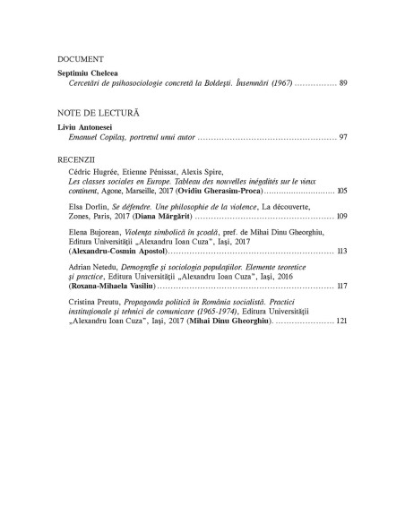 Psihologia socială. Nr. 41 (I)/2018