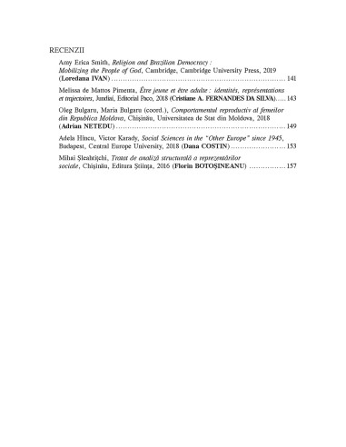 Psihologia socială. Nr. 43 (I)/2019