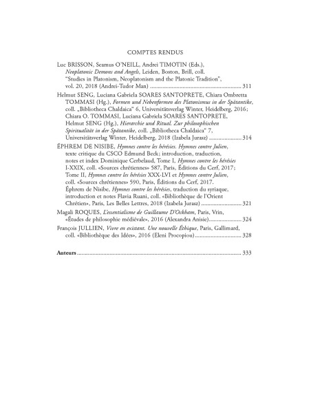 Chôra. Revistă de studii antice şi medievale: filosofie, teologie, ştiinţe. Nr. 17/2019