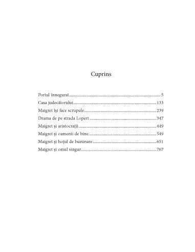 Integrala Maigret IX