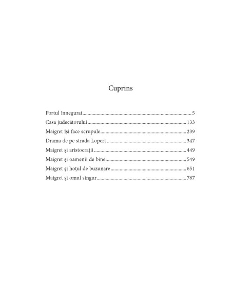 Integrala Maigret IX