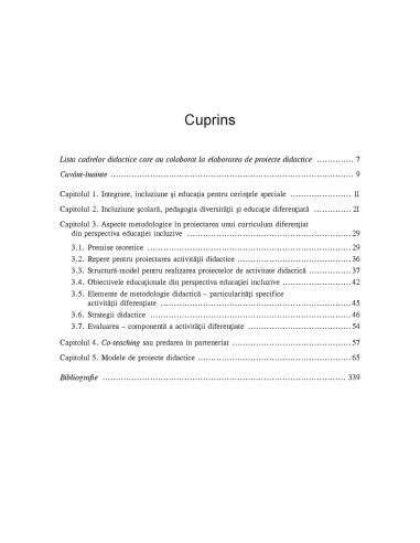 Educația incluzivă. Ghid metodologic