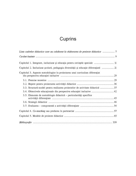 Educația incluzivă. Ghid metodologic