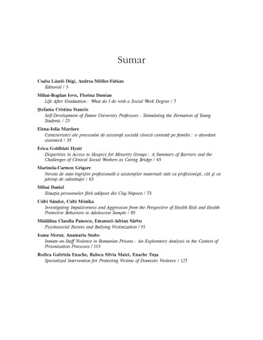 Revista de asistenţă socială. Nr. 1/2019 Revista de asistenţă socială. Nr. 1/2019