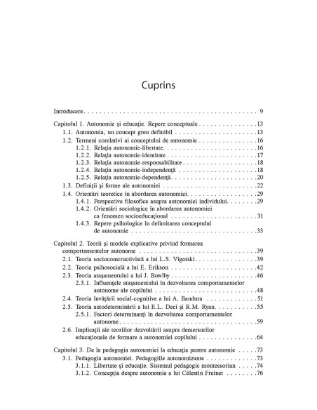 Autonomia copilului de vârstă mică