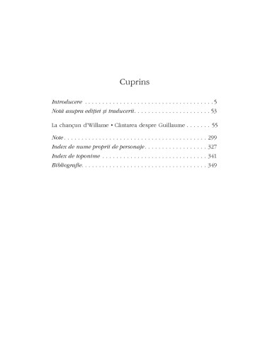 Cântarea despre Guillaume (ediţie...