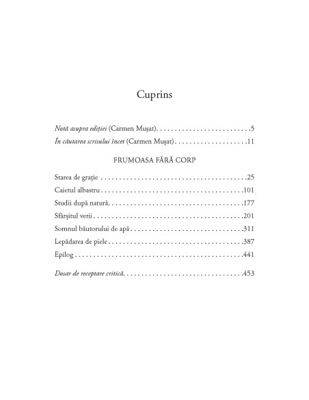 Frumoasa fără corp