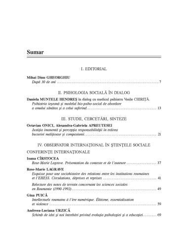 Psihologia socială. Buletinul... Psihologia socială. Buletinul...