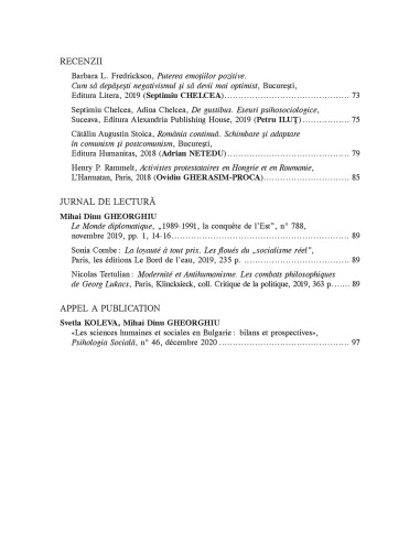 Psihologia socială. Buletinul... Psihologia socială. Buletinul...