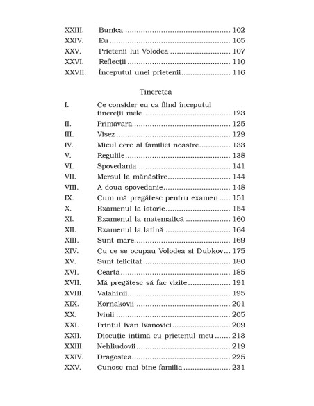 Adolescenţa. Tinereţea