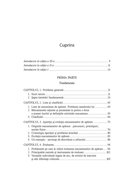 Mecanismele de apărare