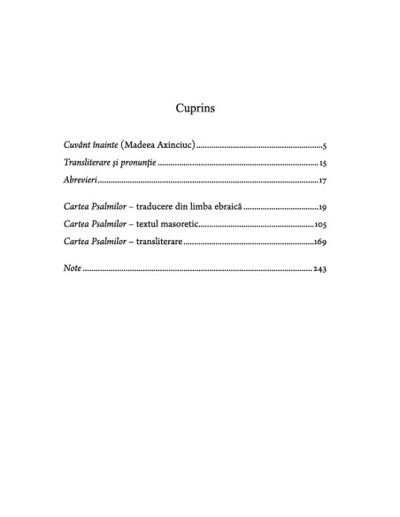 Cartea Psalmilor. Psalmii 1-50 (ediţie bilingvă)