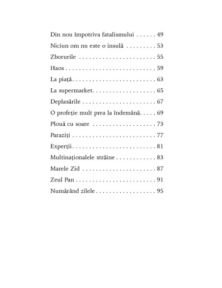 În vremea contaminării