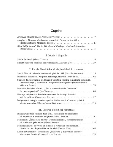 Martiriu și memorie din România...