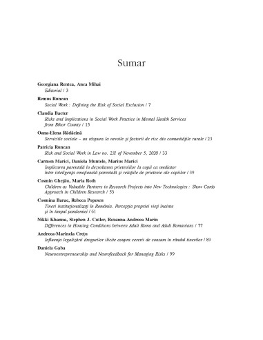 Revista de asistenţă socială. Nr. 3/2021 Revista de asistenţă socială. Nr. 3/2021