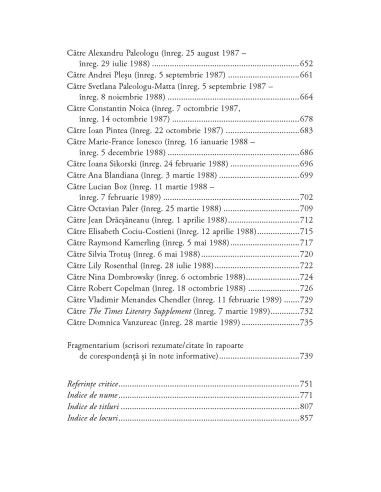 Corespondenţă. Volumul II Corespondenţă. Volumul II