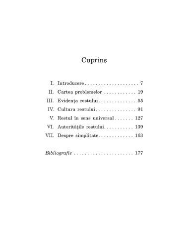 Restul ca problemă a filosofiei