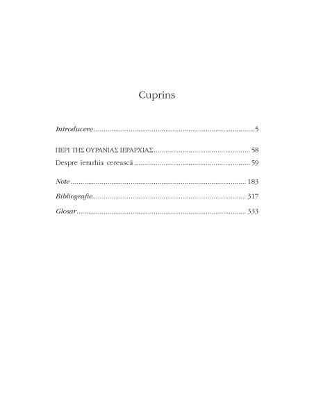 Despre ierarhia cerească