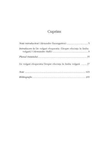 Despre elocinţa în limba vulgară