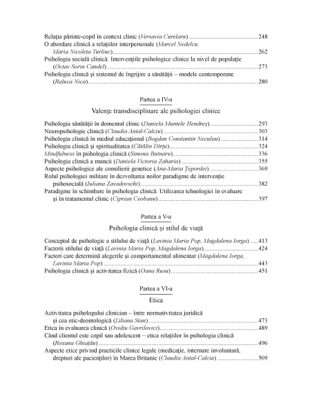 Manual de psihologie clinică 