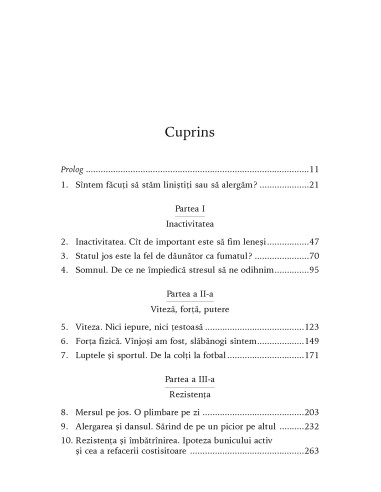 O istorie naturală a exerciţiului fizic O istorie naturală a exerciţiului fizic