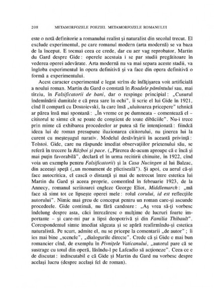 Metamorfozele poeziei. Metamorfozele romanului