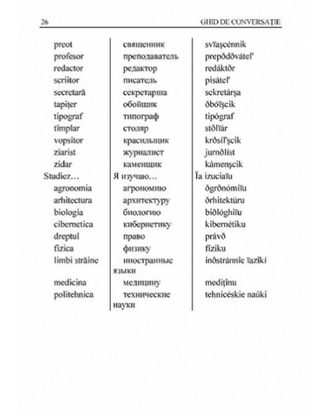 Ghid de conversație român-rus