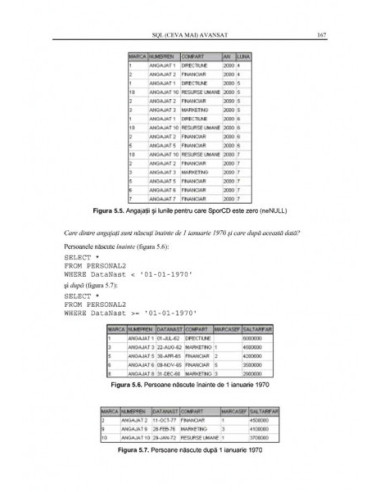 SQL. Dialecte DB2, Oracle și Visual... SQL. Dialecte DB2, Oracle și Visual...