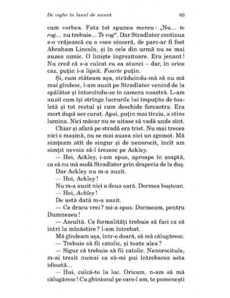 De veghe în lanul de secară