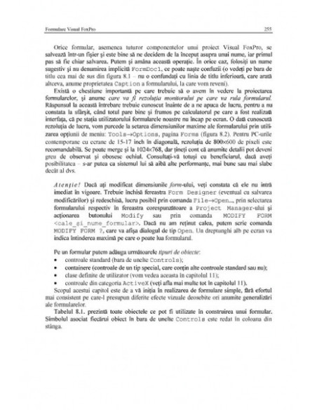 Visual FoxPro. Ghidul dezvoltării aplicațiilor profesionale