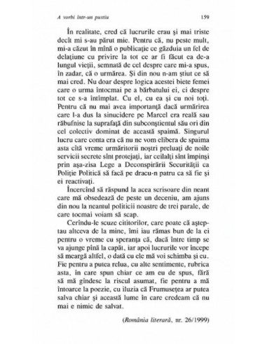 A vorbi într-un pustiu A vorbi într-un pustiu