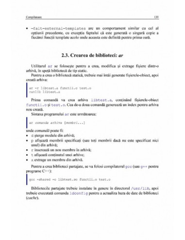 Programare C și C++ pentru Linux