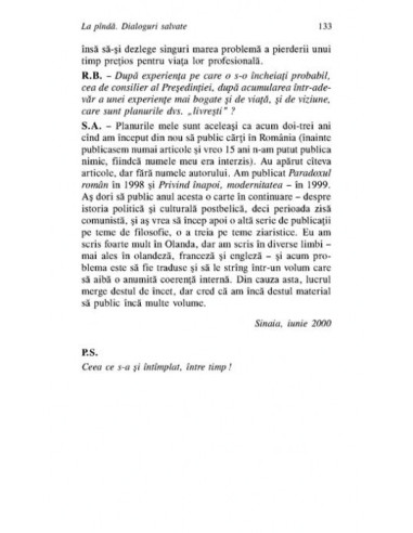 La pîndă. Dialoguri salvate