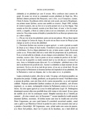 Secera și buldozerul. Scornicești și...