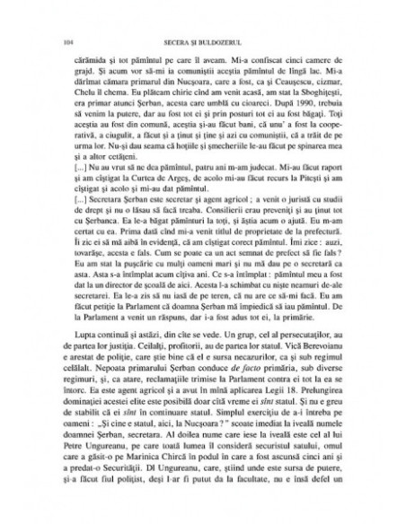 Secera și buldozerul. Scornicești și Nucșoara. Mecanisme de aservire a țăranului român