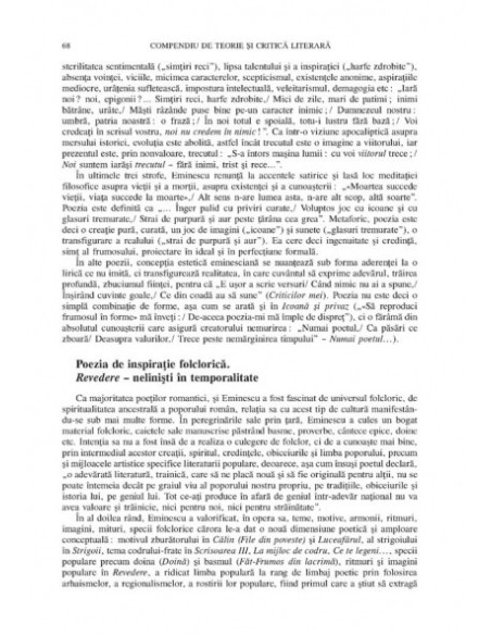 Compendiu de teorie şi critică literară