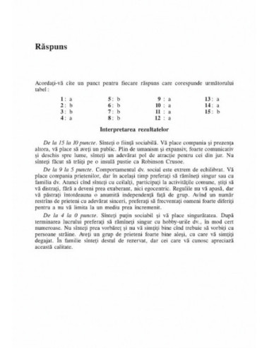 Cunoaşte-te pe tine însuţi. 29 de...