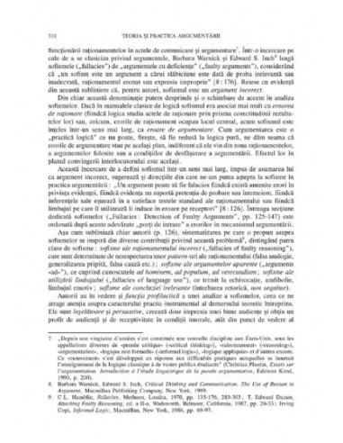 Teoria și practica argumentării