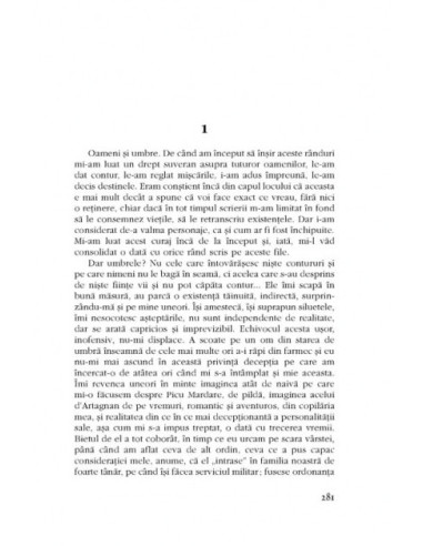 Oameni și umbre, glasuri, tăceri