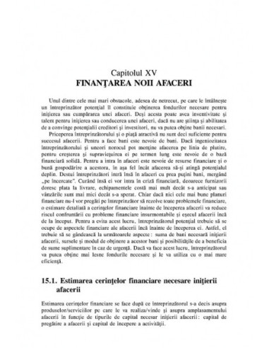 Inițierea și dezvoltarea afacerilor...