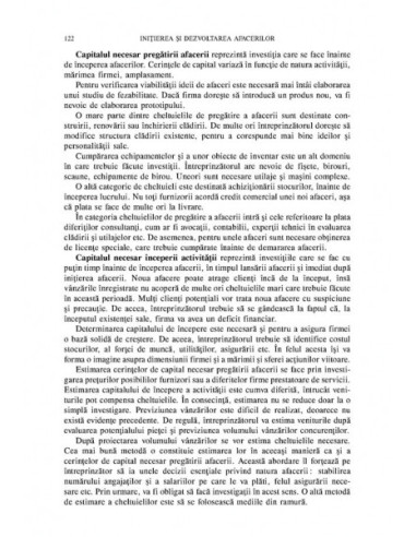 Inițierea și dezvoltarea afacerilor...