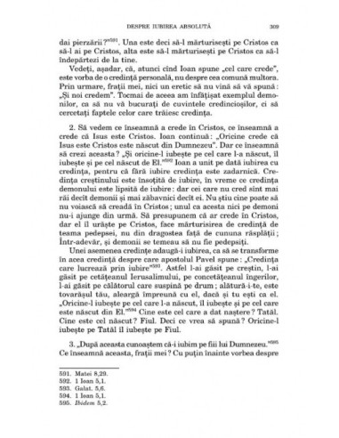 Despre iubirea absolută. Comentariu...