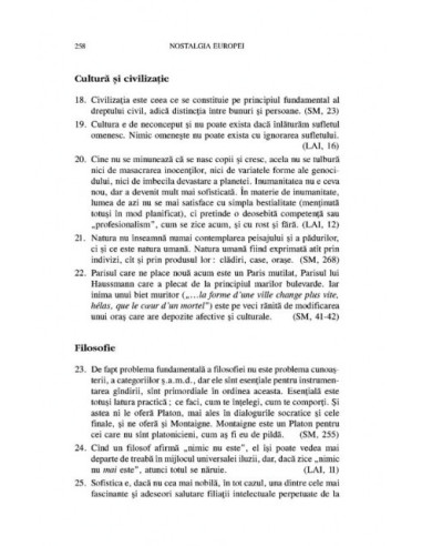 Nostalgia Europei. Volum în onoarea...