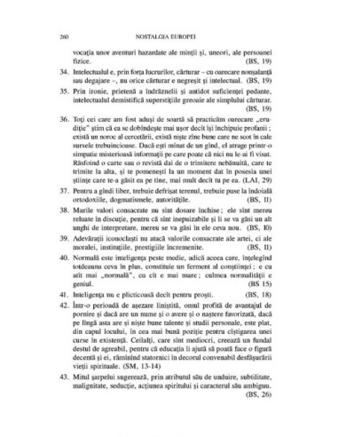 Nostalgia Europei. Volum în onoarea...