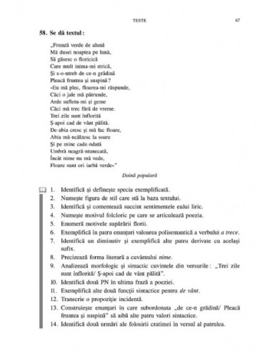 Limba și literatura romănâ. 100 de...